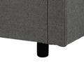 Three Indoor Cushioned Combination Sofas With Three Pillows And Curved Seat, For Living Room, Study Room, And Apartment Gray Polyester