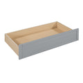 Twin Size Daybed, Wood Slat Support, With Bedside Shelves And Two Drawers, Gray Gray Solid Wood Mdf