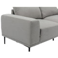 Folding Ottoman Sleeper Sofa Bed, 4 In 1 Function, Work As Ottoman, Chair ,Sofa Bed And Chaise Lounge For Small Space Living, Light Grey Light Grey Foam Linen 2 Seat