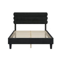 Full Bed Frame With Headboard,Sturdy Platform Bed With Wooden Slats Support,No Box Spring,Mattress Foundation,Easy Assembly Dark Grey Dark Grey Wood