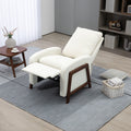 Coolmore Recliner Chair Adjustable Home Theater Single Fabric Recliner Sofa Furniture With Thick Seat Cushion And Backrest Modern Living Room Recliners Beige Boucle