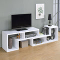 White Convertable Bookcase 5 White White Standard Office Open Back Wood Transitional Wood