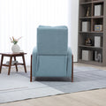 Coolmore Recliner Chair Adjustable Home Theater Single Fabric Recliner Sofa Furniture With Thick Seat Cushion And Backrest Modern Living Room Recliners Light Blue Boucle