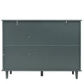 3 Door 3 Drawer Cabinet, American Furniture, Suitable For Bedroom, Living Room, Study Dark Green Particle Board