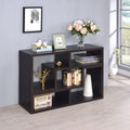 Cappuccino Convertable Bookcase 5 Cappuccino Brown Geometric Vertical Office Open Back Wood Transitional Wood