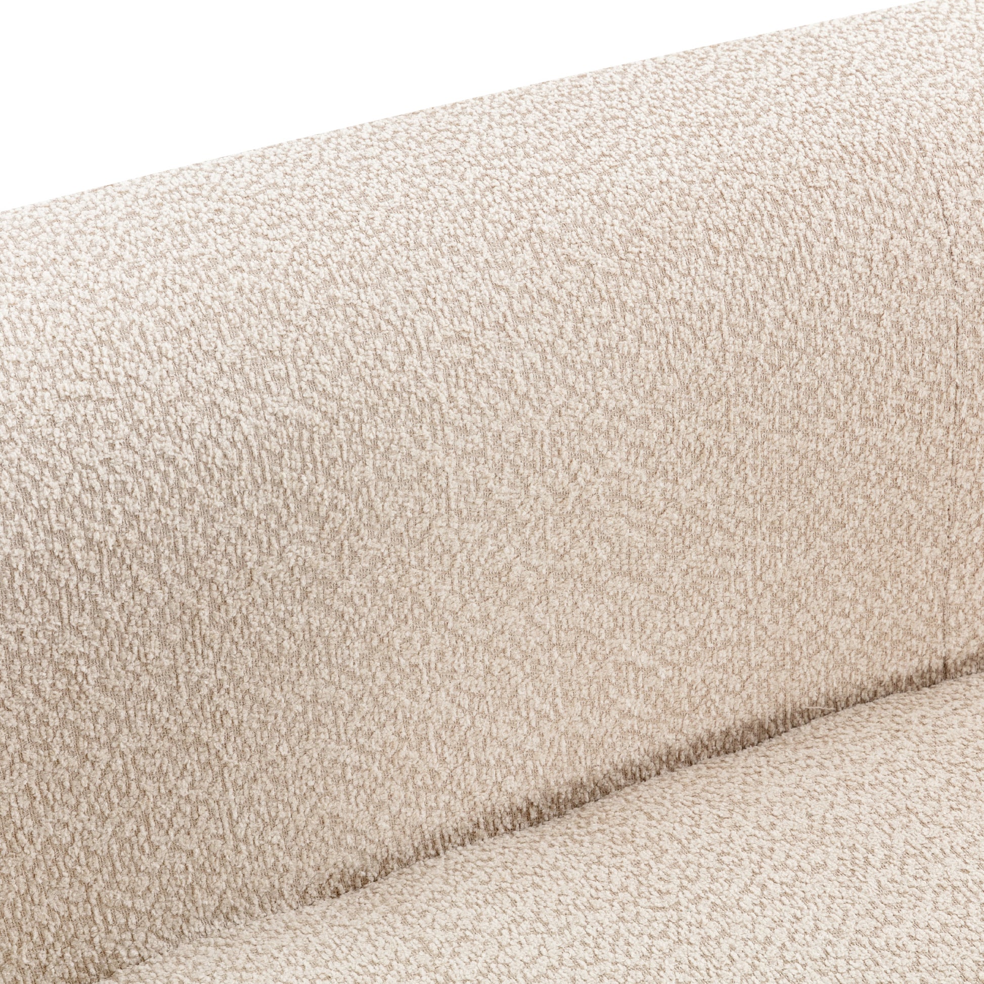 109.4" Curved Chaise Lounge Modern Indoor Sofa Couch For Living Room, Beige Old Sku:Wf313109Aaa Beige Boucle 2 Seat