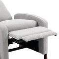 Coolmore Recliner Chair Adjustable Home Theater Single Fabric Recliner Sofa Furniture With Thick Seat Cushion And Backrest Modern Living Room Recliners Gray Boucle