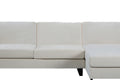 Sofa The Best Choice Products Upholstered Sectional Sofa For Families, Apartments, Dormitories, Award Rooms, Compact Space With Chaise Longue, 3 Seats, L Shaped Design, Off White Cream White Linen Dining Room Medium Soft Metal & Wood 3 Seat