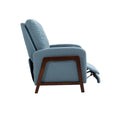 Coolmore Recliner Chair Adjustable Home Theater Single Fabric Recliner Sofa Furniture With Thick Seat Cushion And Backrest Modern Living Room Recliners Light Blue Boucle
