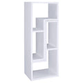 White Convertable Bookcase 5 White White Standard Office Open Back Wood Transitional Wood