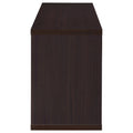 Cappuccino Convertable Bookcase 5 Cappuccino Brown Geometric Vertical Office Open Back Wood Transitional Wood