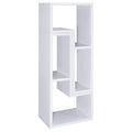 White Convertable Bookcase 5 White White Standard Office Open Back Wood Transitional Wood