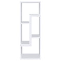 White Convertable Bookcase 5 White White Standard Office Open Back Wood Transitional Wood