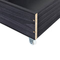 Twin Size Upholstered Platform Bed With Led Frame And 2 Drawers, Linen Fabric, Gray Gray Linen