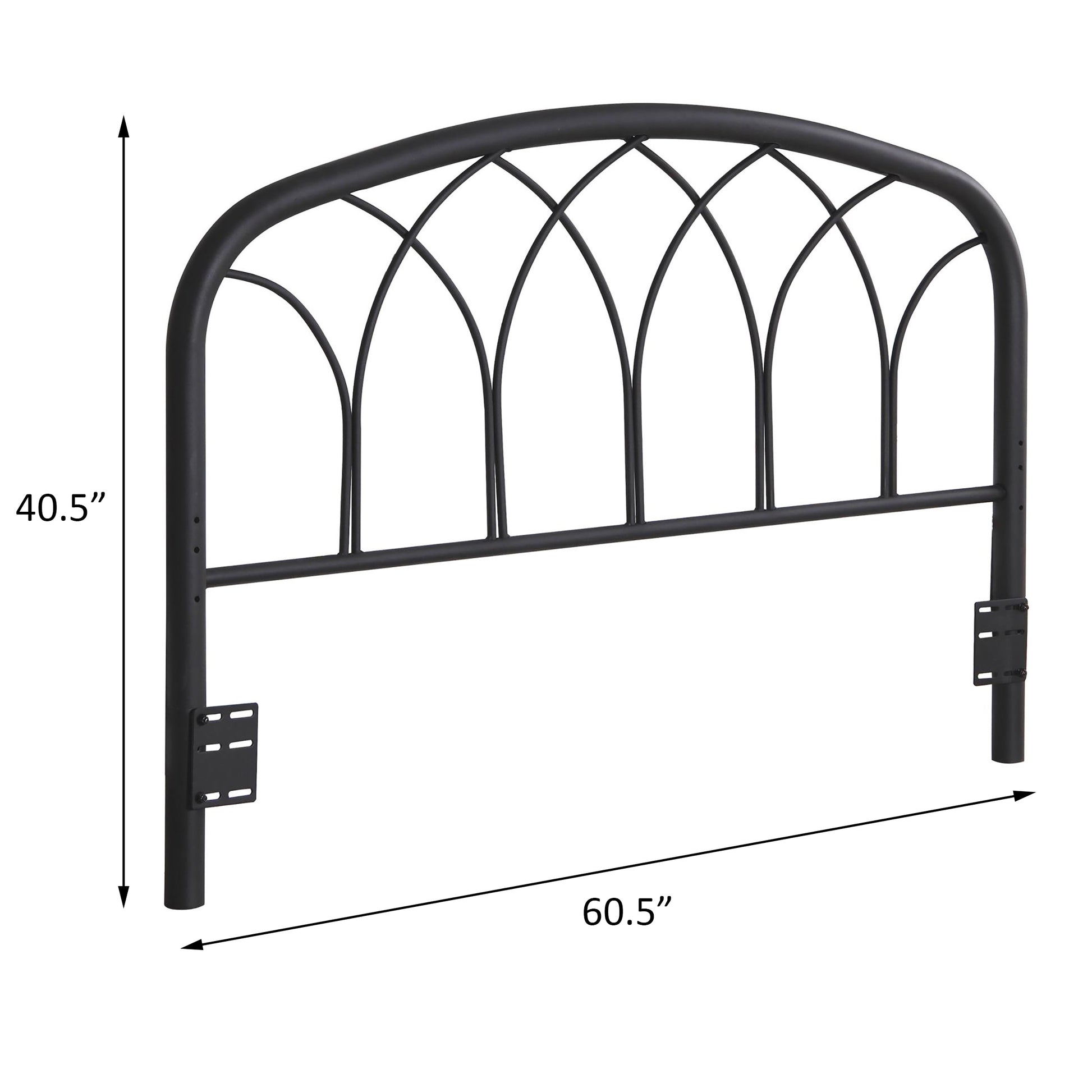 Black Full Queen Headboard Queen Black Metal Bedroom Transitional Bed Frame Metal