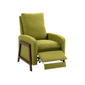 Coolmore Recliner Chair Adjustable Home Theater Single Fabric Recliner Sofa Furniture With Thick Seat Cushion And Backrest Modern Living Room Recliners Olive Green Boucle