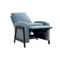 Coolmore Recliner Chair Adjustable Home Theater Single Fabric Recliner Sofa Furniture With Thick Seat Cushion And Backrest Modern Living Room Recliners Light Blue Boucle