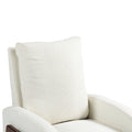 Coolmore Recliner Chair Adjustable Home Theater Single Fabric Recliner Sofa Furniture With Thick Seat Cushion And Backrest Modern Living Room Recliners Beige Boucle