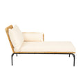 3 Pieces Outdoor Patio Wicker Furniture Sets Table And Chairs With 3.15 Inches Thick Cushion Outdoor Sofa Set Natural Yellow Wicker Creme Cushion Yes Complete Patio Set Light Yellow Rust Resistant Frame Mildew Resistant Cushion Garden & Outdoor Modern