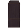 Cappuccino Convertable Bookcase 5 Cappuccino Brown Geometric Vertical Office Open Back Wood Transitional Wood