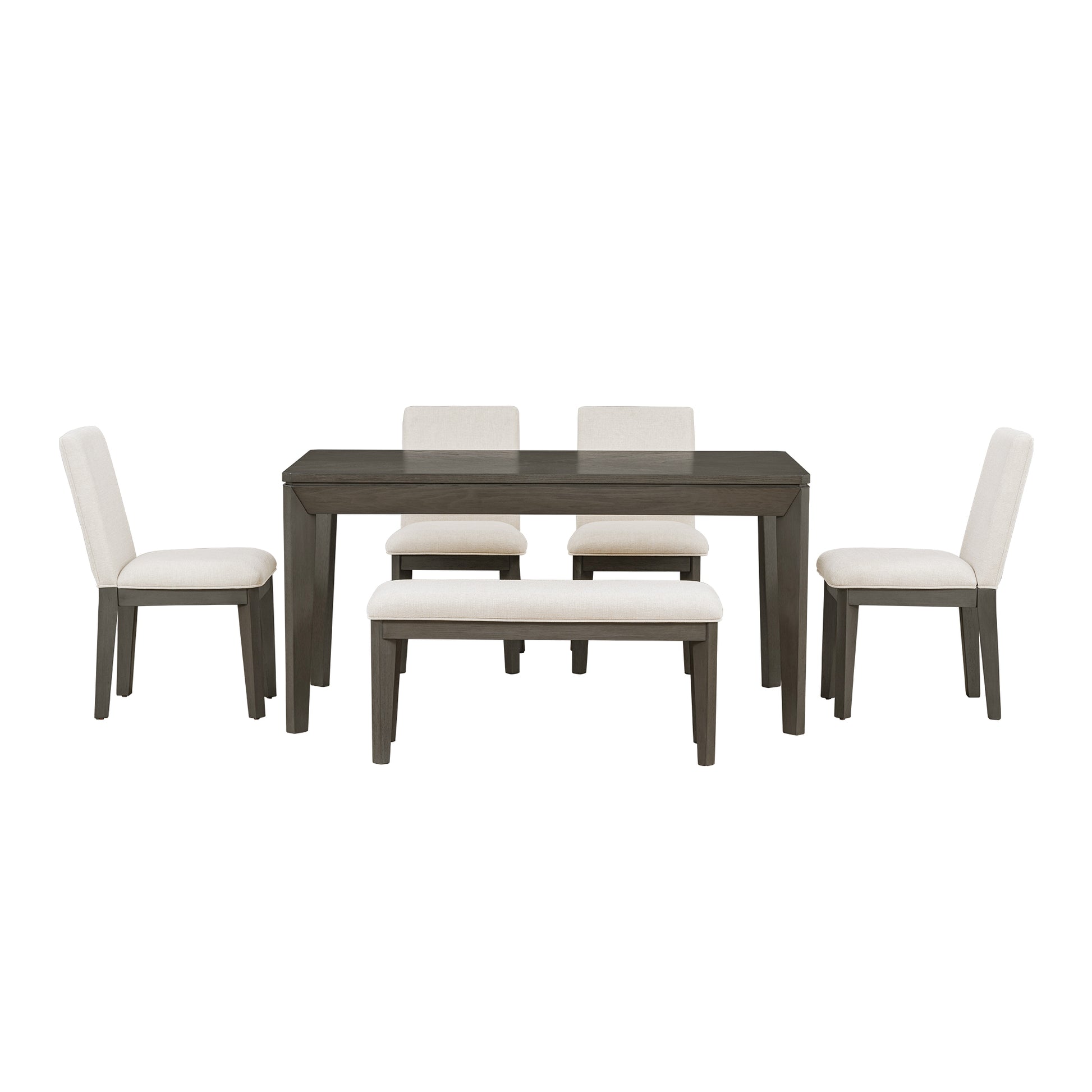 Wf312049Aae Beige Grey Rubber Wood