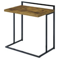Antique Nutmeg Rectangular Top Snack Table Brown Brown Primary Living Space Contemporary,Modern Freestanding Rectangular Rectangular Wood Sled