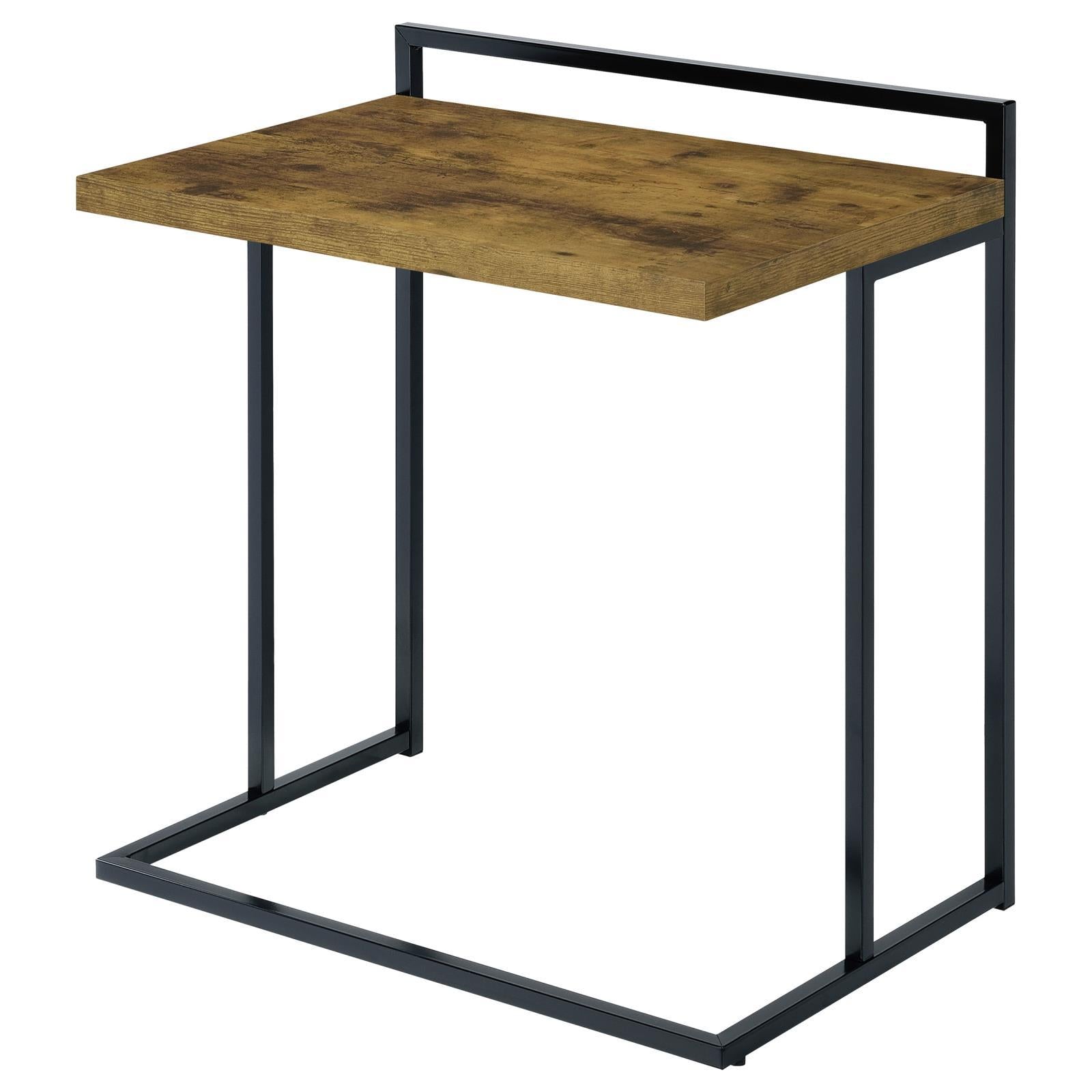 Antique Nutmeg Rectangular Top Snack Table Brown Brown Primary Living Space Contemporary,Modern Freestanding Rectangular Rectangular Wood Sled