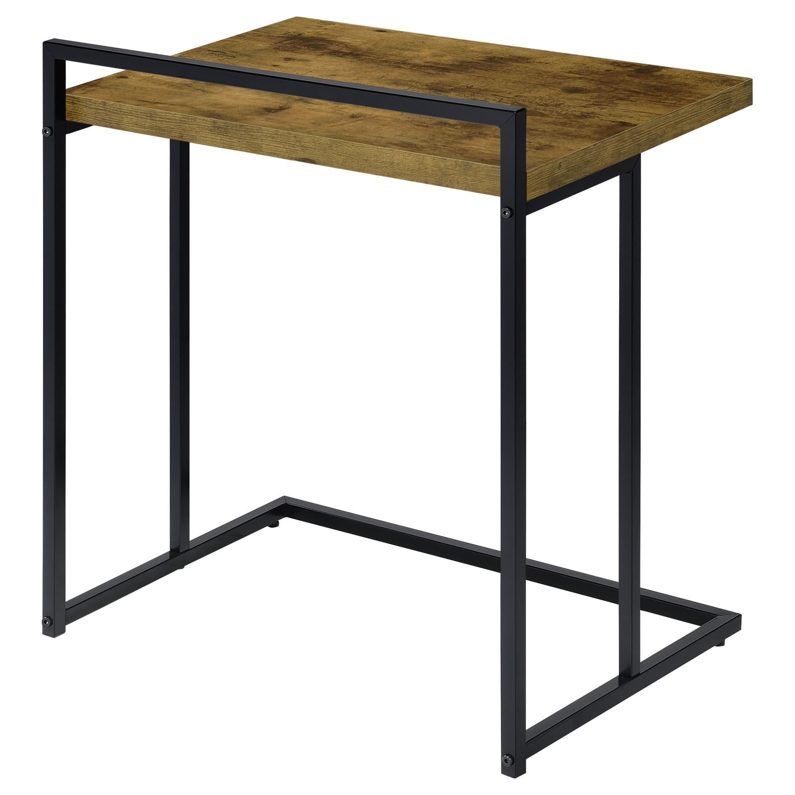 Antique Nutmeg Rectangular Top Snack Table Brown Brown Primary Living Space Contemporary,Modern Freestanding Rectangular Rectangular Wood Sled