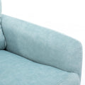 270 Degree Swivel Electric Recliner Home Theater Seating Single Reclining Sofa Rocking Motion Recliner With A Phone Holder For Living Room, Blue Blue Foam Polyester