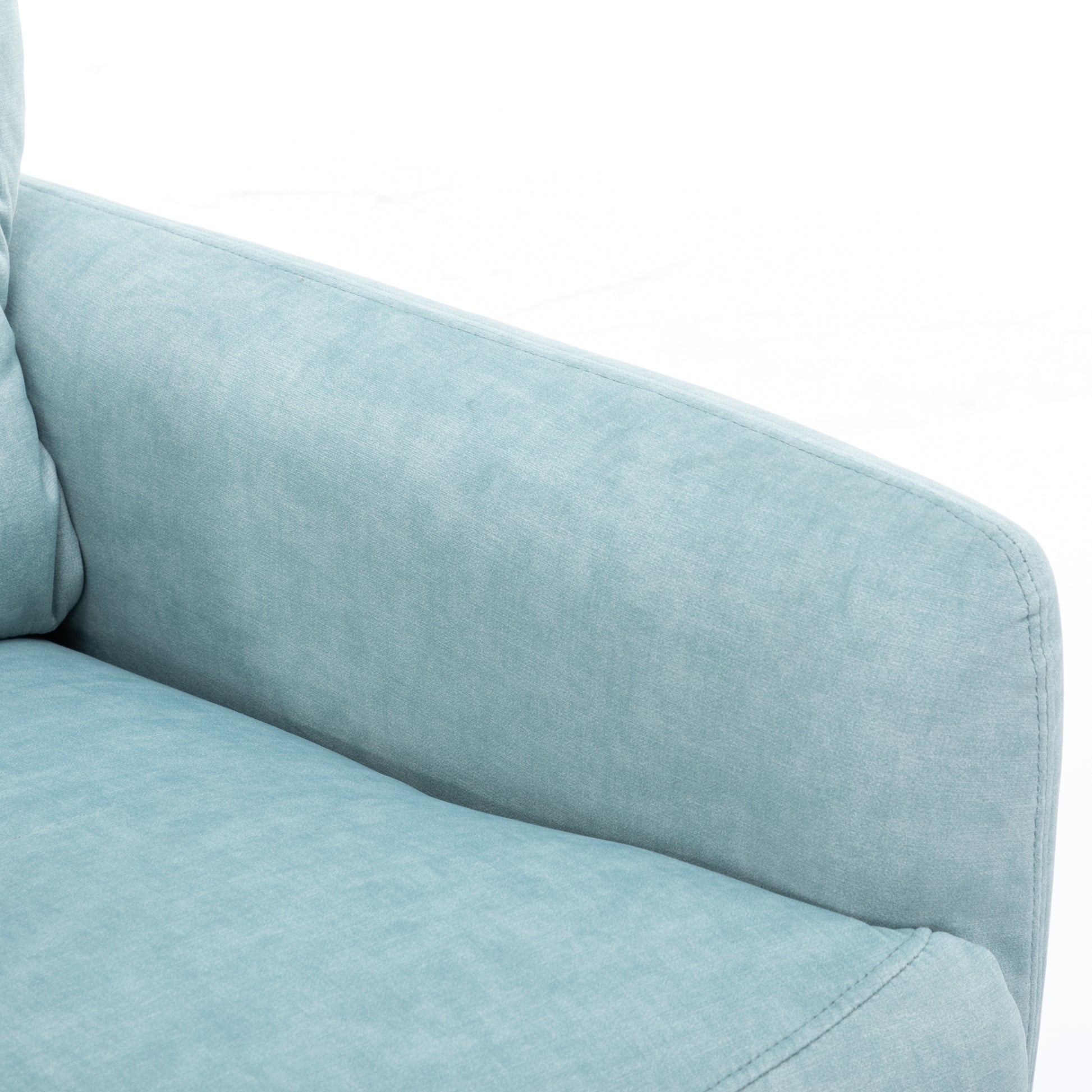 270 Degree Swivel Electric Recliner Home Theater Seating Single Reclining Sofa Rocking Motion Recliner With A Phone Holder For Living Room, Blue Blue Foam Polyester