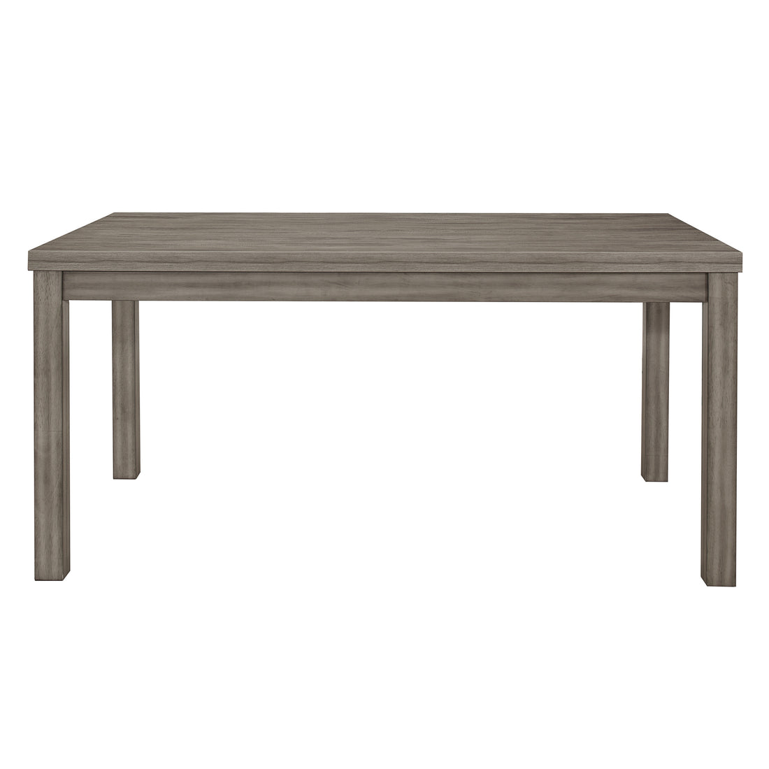 Weathered Gray Finish Rustic Style Dining Set 5Pc Table And 4 Side Chairs Set Padded Seat Transitional Wooden Furniture Wood Gray Seats 4 Wood Dining Room Rustic,Transitional 4 Leg Rectangular Dining Table With Chair Wood
