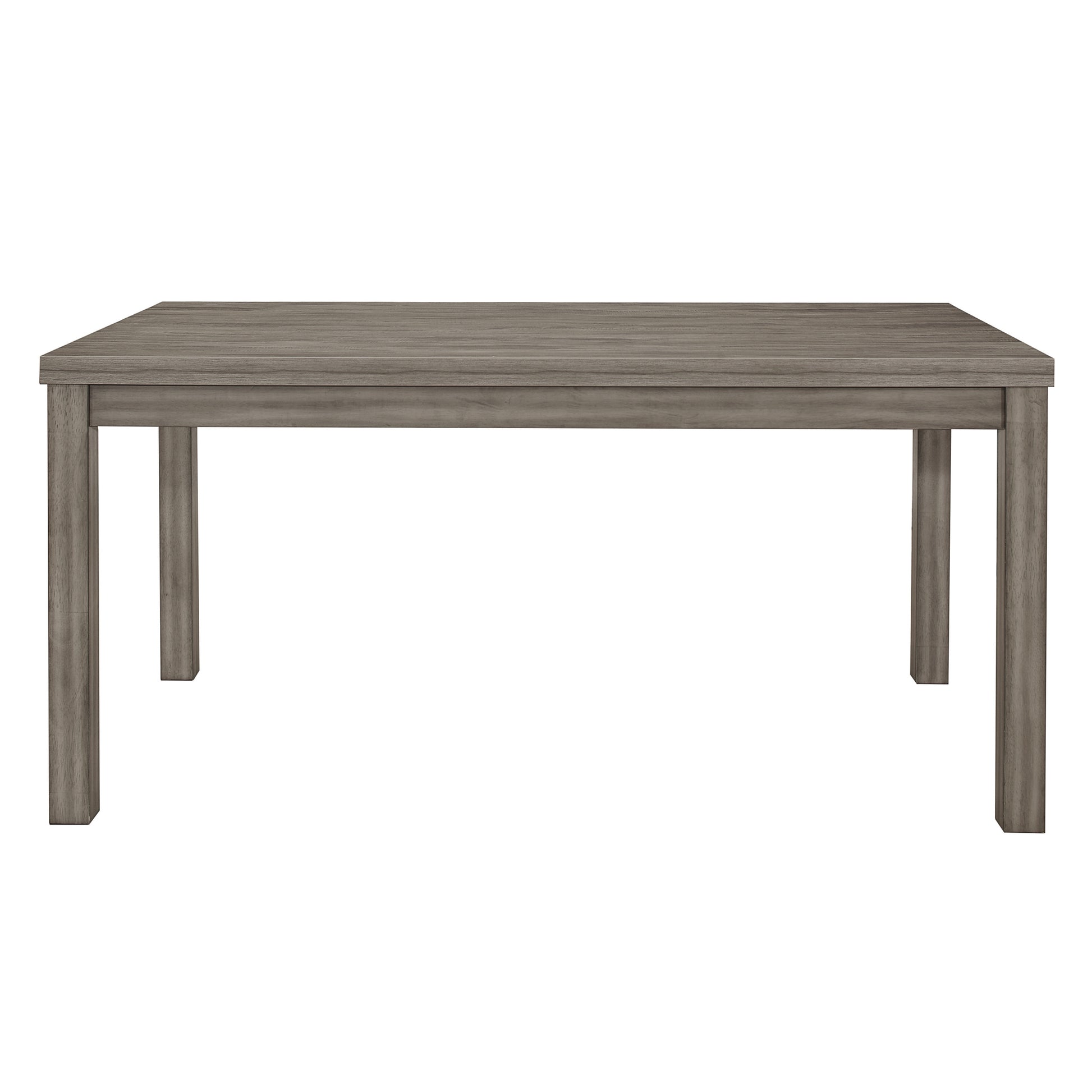 Weathered Gray Finish Rustic Style Dining Set 5Pc Table And 4 Side Chairs Set Padded Seat Transitional Wooden Furniture Wood Gray Seats 4 Wood Dining Room Rustic,Transitional 4 Leg Rectangular Dining Table With Chair Wood