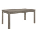 Weathered Gray Finish Rustic Style Dining Set 5Pc Table And 4 Side Chairs Set Padded Seat Transitional Wooden Furniture Wood Gray Seats 4 Wood Dining Room Rustic,Transitional 4 Leg Rectangular Dining Table With Chair Wood