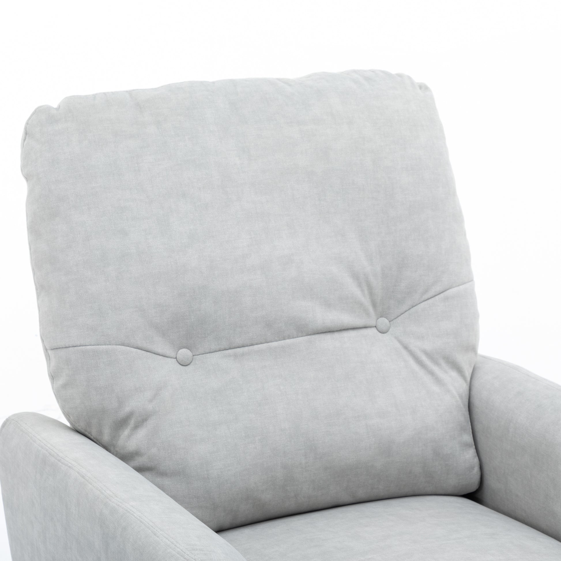 270 Degree Swivel Electric Recliner Home Theater Seating Single Reclining Sofa Rocking Motion Recliner With A Phone Holder For Living Room, Grey Grey Foam Polyester
