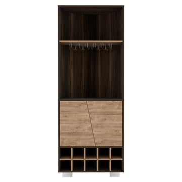 Corner Bar Cabinet Albarr, Living Room, Dark Oak Pine Dark Oak Particle Board Particle Board