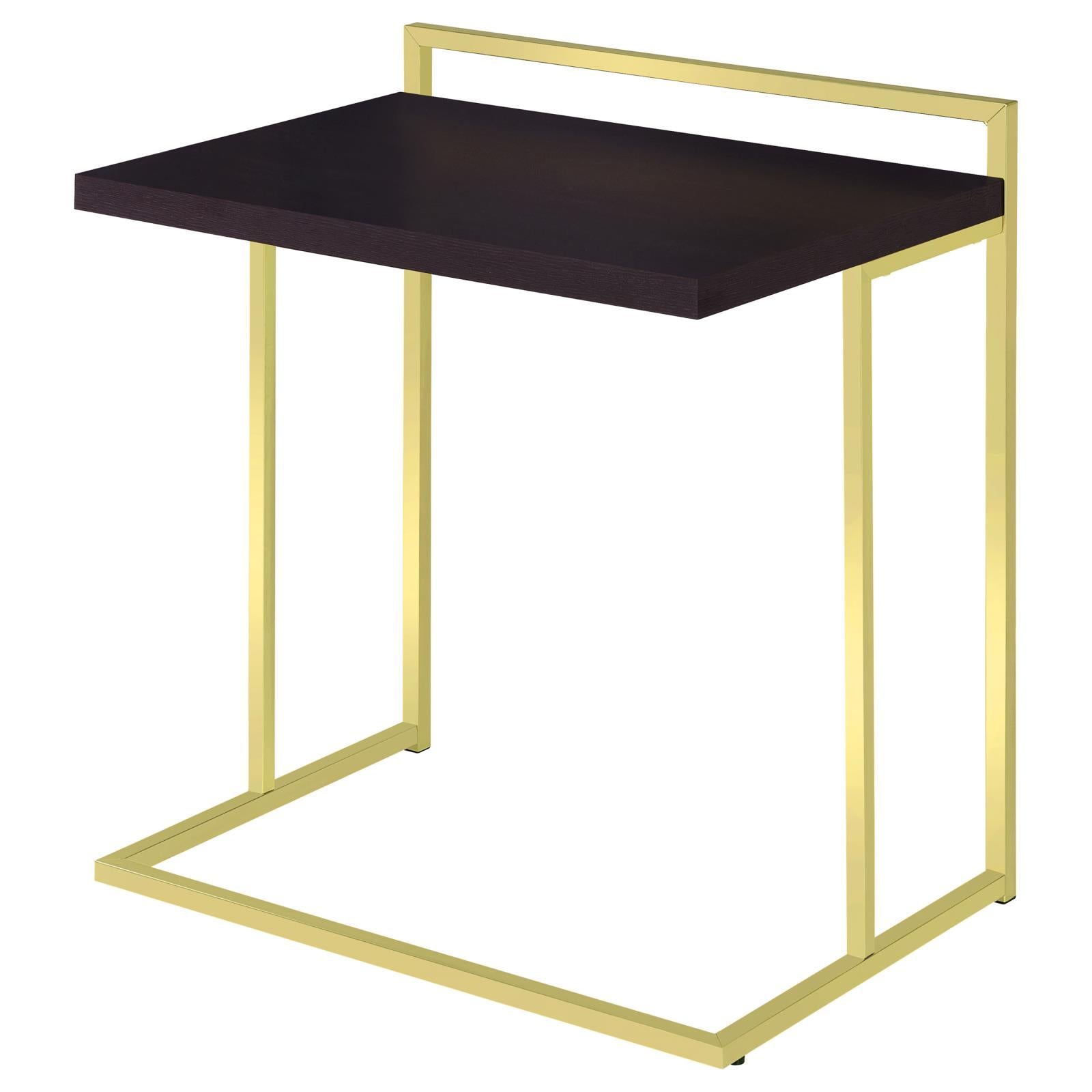 Cappuccino Rectangular Top Snack Table Cappuccino Brown Primary Living Space Contemporary,Modern Freestanding Rectangular Rectangular Wood Sled
