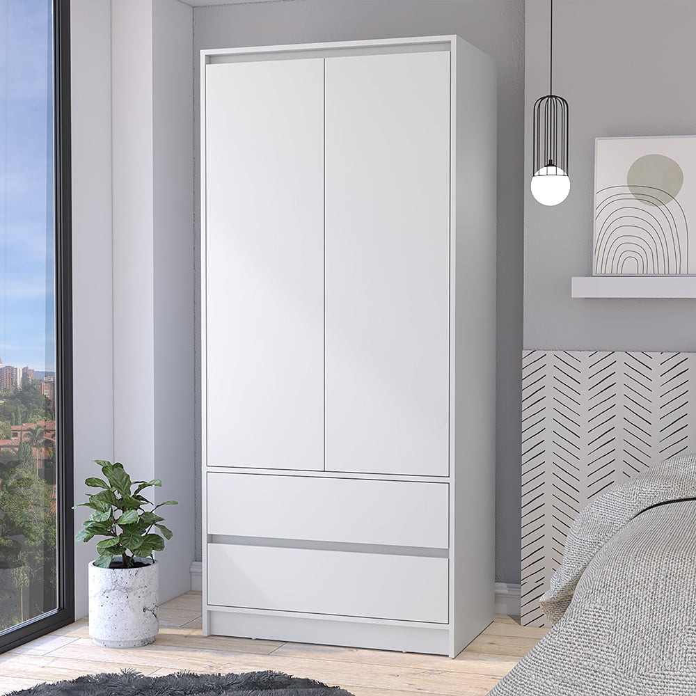 Armoire Closher, Bedroom, White White Particle Board Particle Board