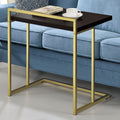 Cappuccino Rectangular Top Snack Table Cappuccino Brown Primary Living Space Contemporary,Modern Freestanding Rectangular Rectangular Wood Sled