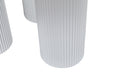 Pure White Solid Wood Rock Board With Woven Leather And Titanium Gold Supports Up To 90 Kg White Wood