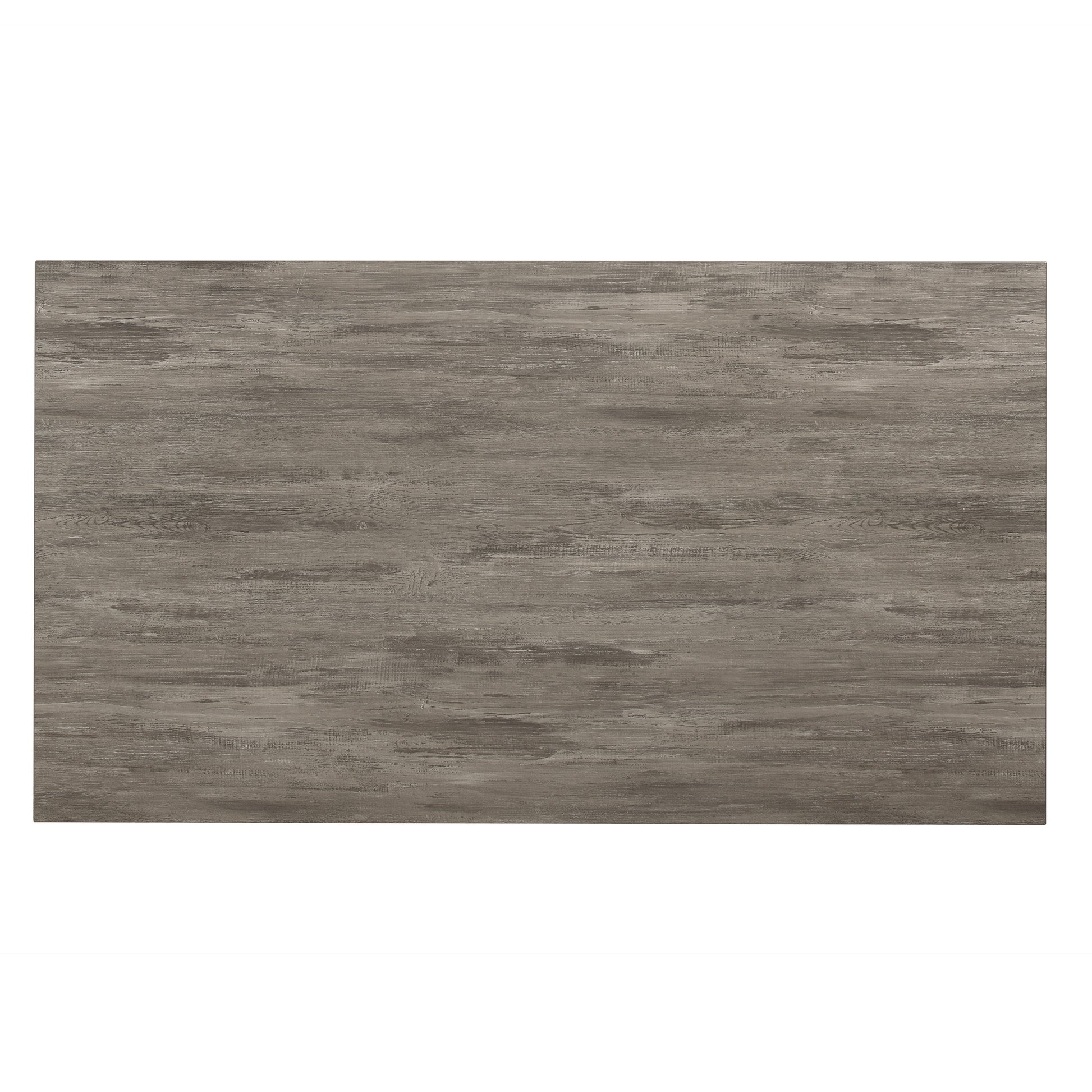 Weathered Gray Finish Rustic Style Dining Table Melamine Top 1Pc Transitional Framing Wooden Furniture Gray Dining Room Rustic,Transitional Wood
