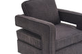 Swivel Barrel Chair For Living Room,360 Degree Swivel Club Modern Accent Single Sofa Chair, Small Leisure Arm Chair For Nursery, Hotel, Bedroom, Office Grey Primary Living Space Modern Faux Fur