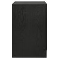 Black 2 Drawer Nightstand With Hidden Jewelry Tray Black 2 Drawers Bedroom Drawer Storage Contemporary,Modern Rubberwood Felt Lined Drawers Black Wood