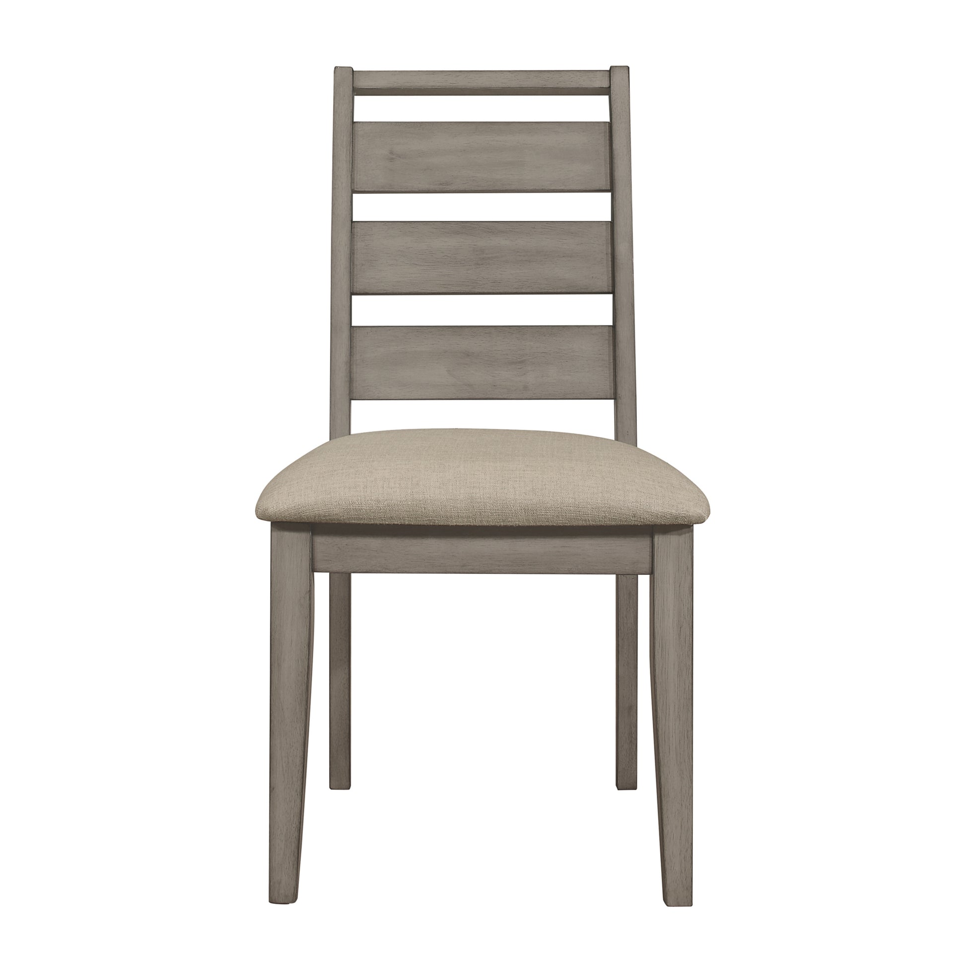Weathered Gray Finish Rustic Style Dining Set 5Pc Table And 4 Side Chairs Set Padded Seat Transitional Wooden Furniture Wood Gray Seats 4 Wood Dining Room Rustic,Transitional 4 Leg Rectangular Dining Table With Chair Wood