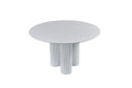 Pure White Solid Wood Rock Board With Woven Leather And Titanium Gold Supports Up To 90 Kg White Wood