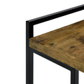 Antique Nutmeg Rectangular Top Snack Table Brown Brown Primary Living Space Contemporary,Modern Freestanding Rectangular Rectangular Wood Sled