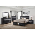 Black 2 Drawer Nightstand With Hidden Jewelry Tray Black 2 Drawers Bedroom Drawer Storage Contemporary,Modern Rubberwood Felt Lined Drawers Black Wood
