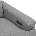 104'' Power Recliner Corner Sofa Home Theater Reclining Sofa Sectional Couches With Storage Box, Cup Holders, Usb Ports And Power Socket For Living Room, Grey Grey Foam Linen 4 Seat