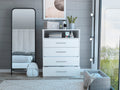 Dresser Atlanta, Bedroom, White White Particle Board Particle Board