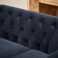 83.5 Inch Oversized Corner Sofa, L Shaped Sectional Couch,5 Seater Corner Sofas With 3 Pillows For Living Room, Bedroom, Apartment, Office Black Foam Velvet