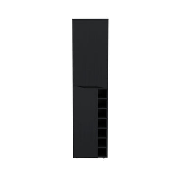 Tall Cabinet Bell, Living Room, Black Black Particle Board Particle Board